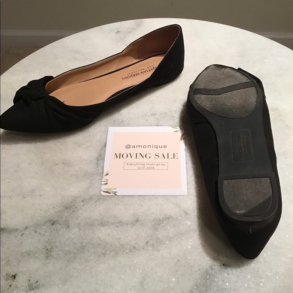 black bow flats